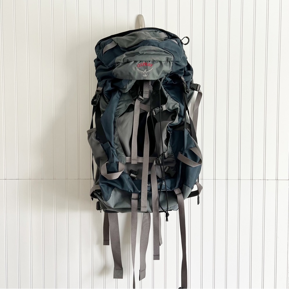 Osprey Aether 60 Blue Hiking Backpack Medium